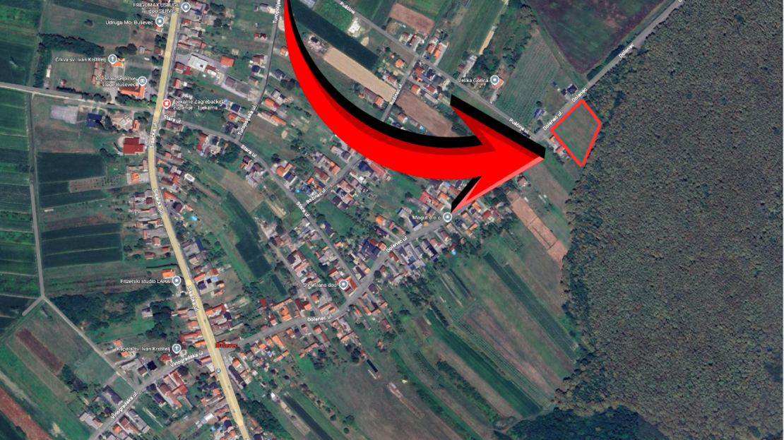 Prime buildable land Buševec near Zagreb Croatia